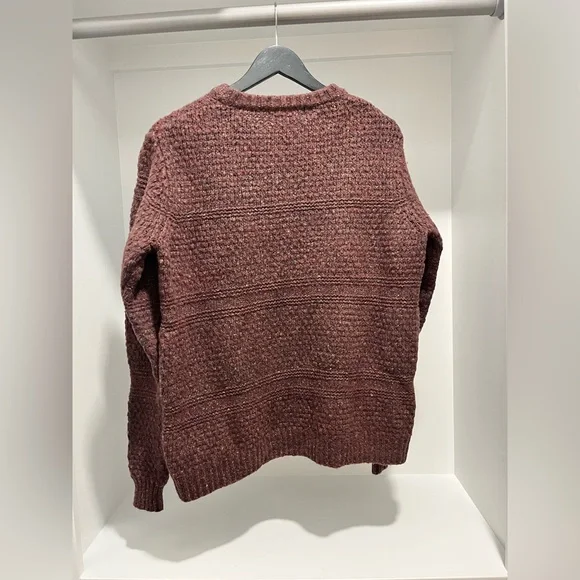 Sherpa adventure gear merino wool alpaca blend crew neck sweater jacquard Large - Picture 8 of 11